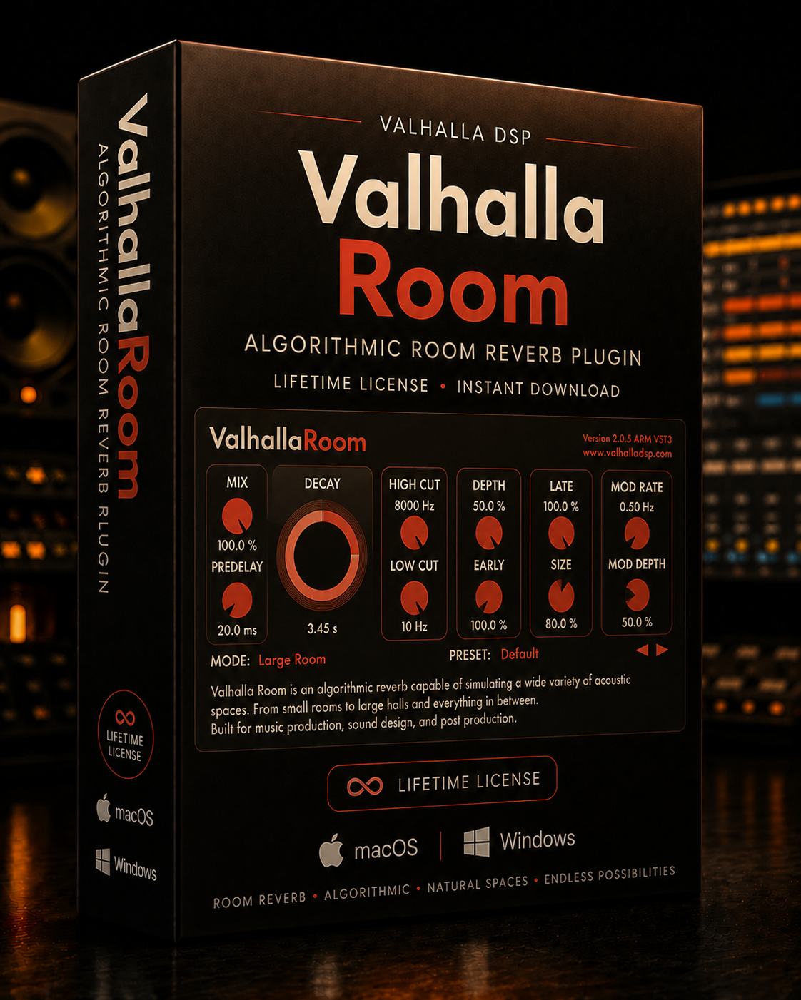 Valhalla Room – Algorithmic Room Reverb Plugin